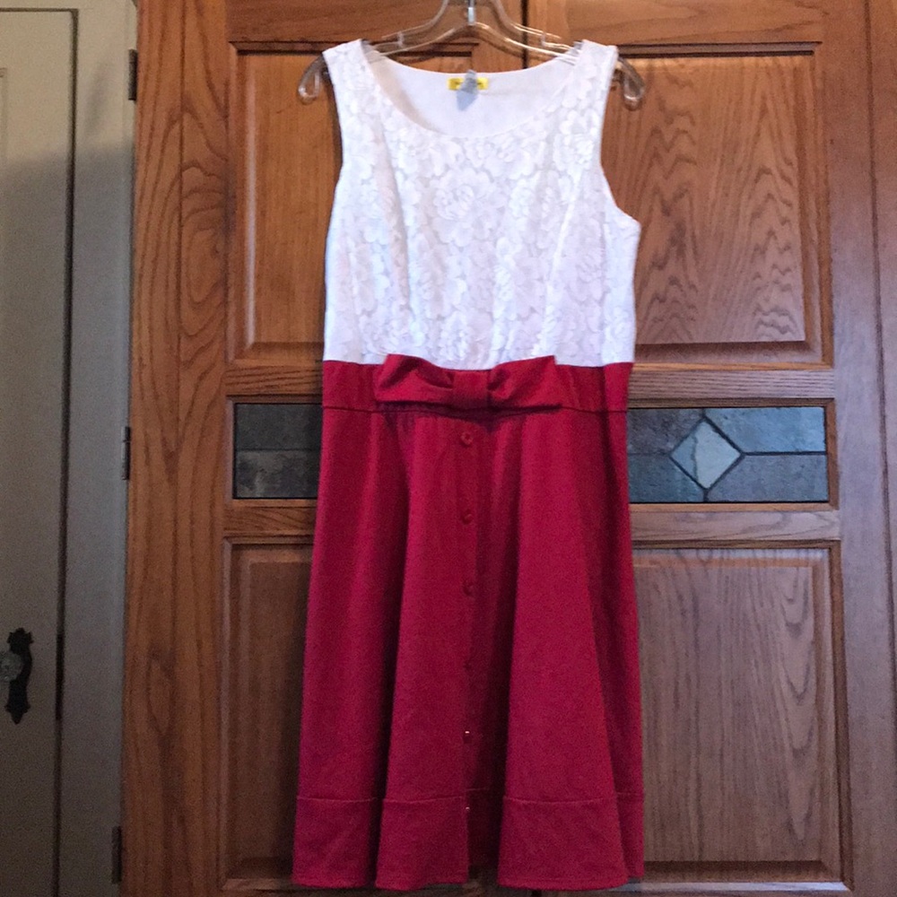 Red & White dress